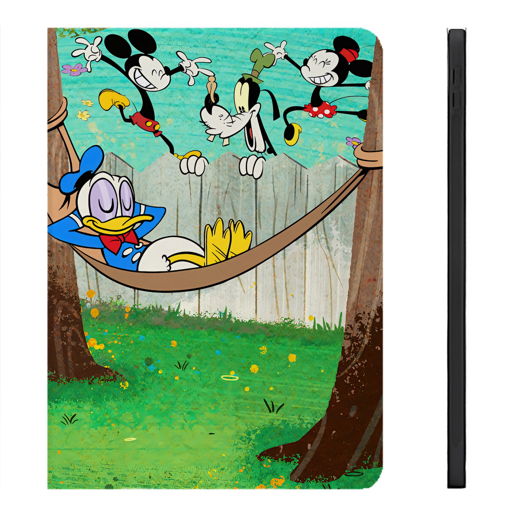 （画像用） ミッキーマウス Mickey Mouse IPadケース ペンホルダー付き ブックスタイルデザイン